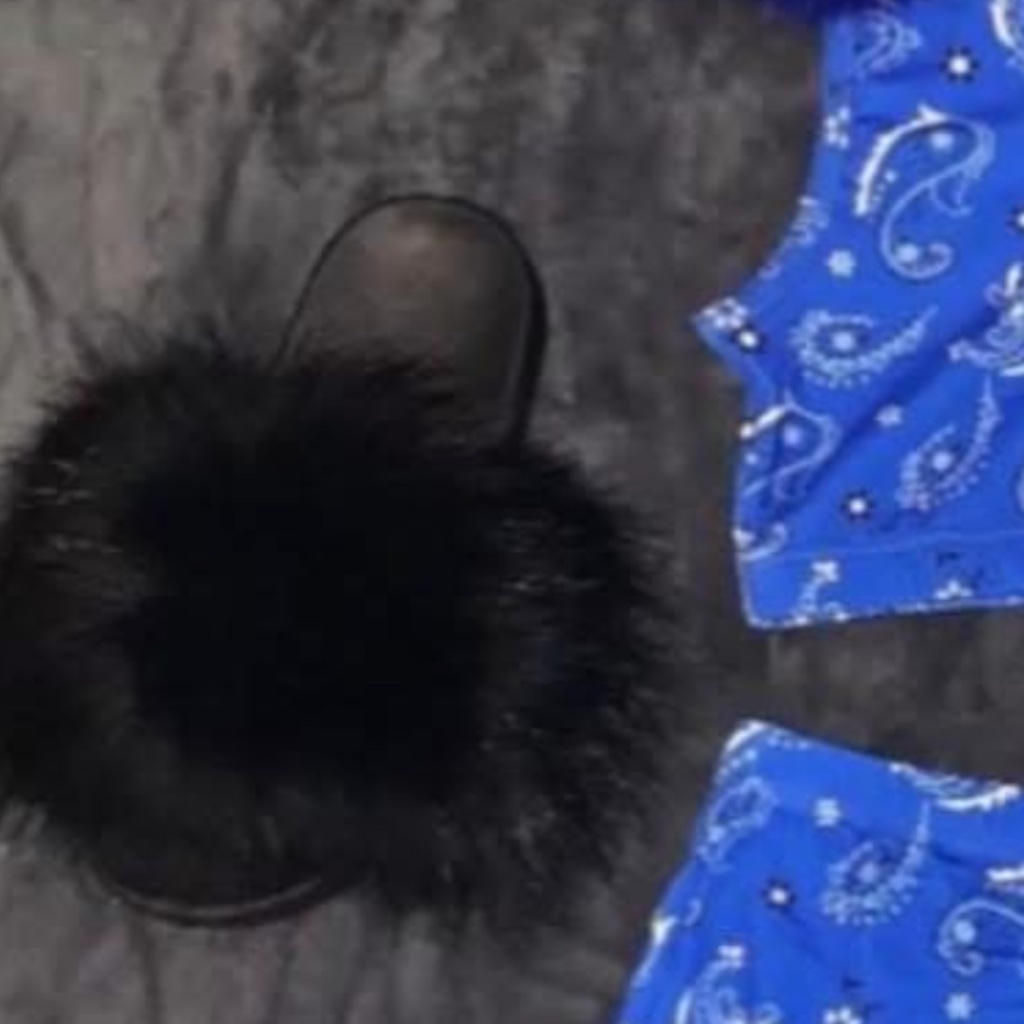 Midnight Real Fur Slides Sizes 555657758851010511 Midnight Real Fur Slides Sizes 555657758851010511